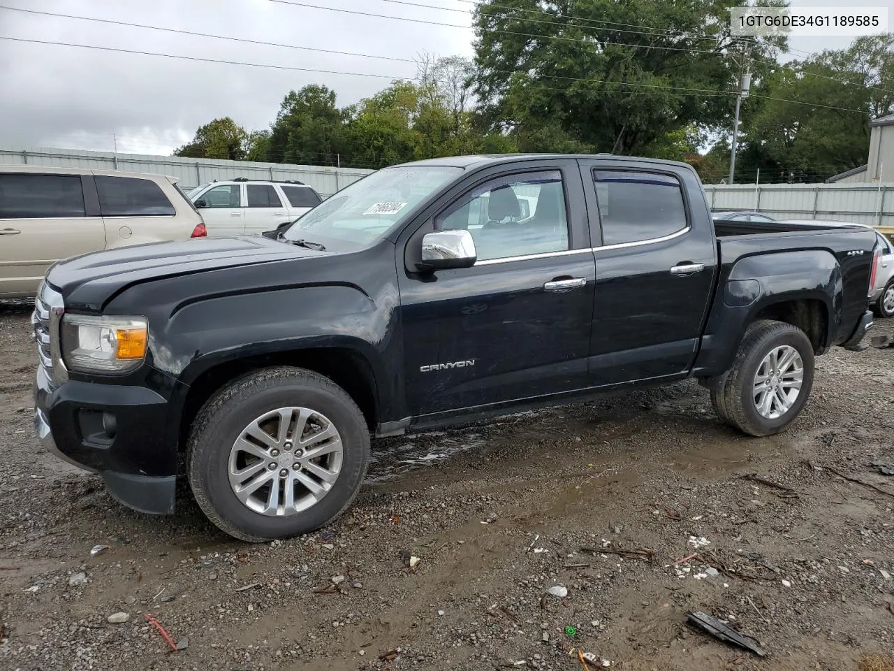 2016 GMC Canyon Slt VIN: 1GTG6DE34G1189585 Lot: 71966204