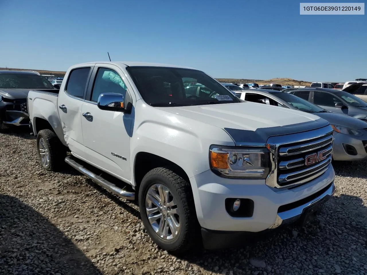 2016 GMC Canyon Slt VIN: 1GTG6DE39G1220149 Lot: 72224084