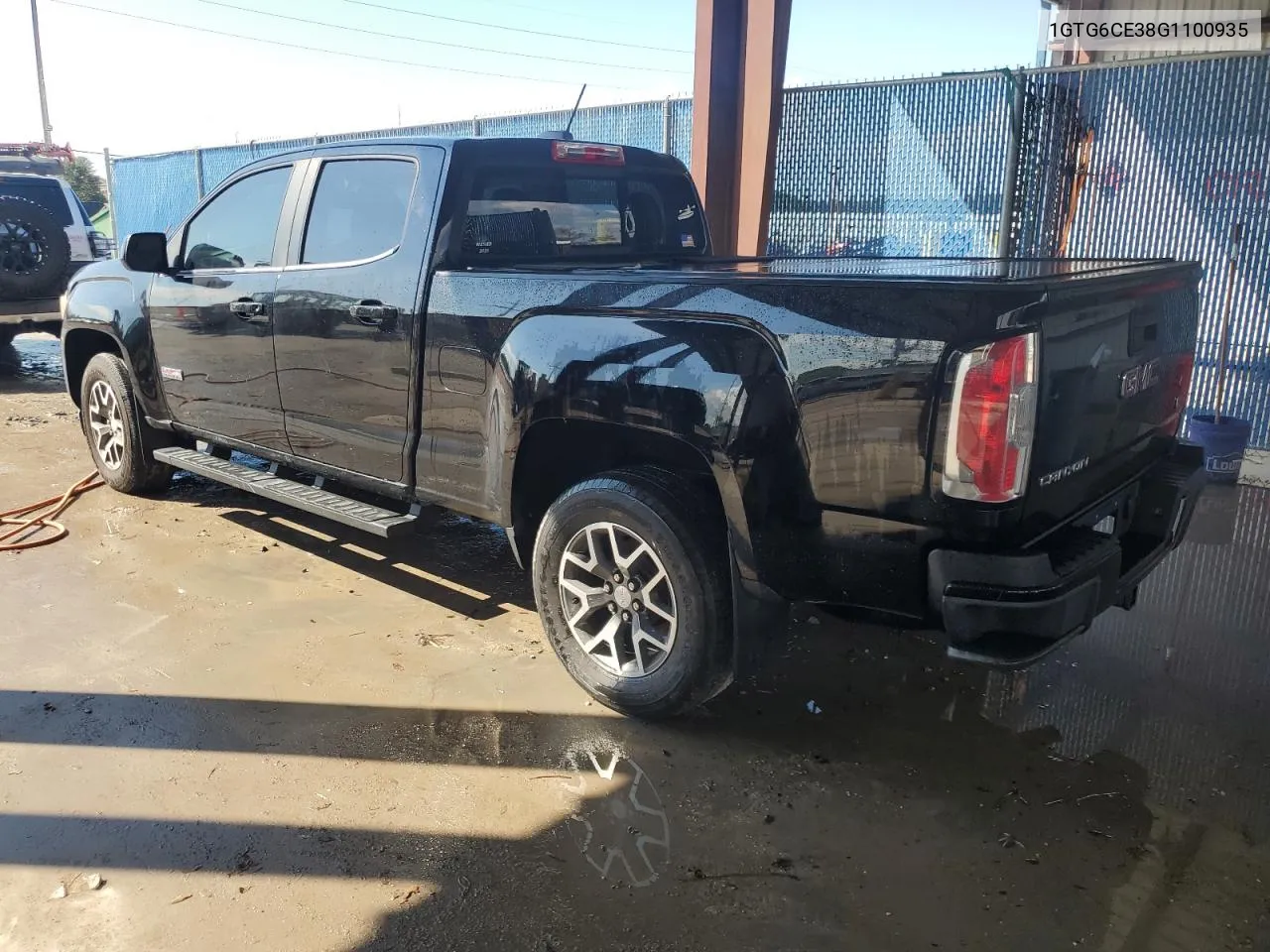 2016 GMC Canyon Sle VIN: 1GTG6CE38G1100935 Lot: 73677444