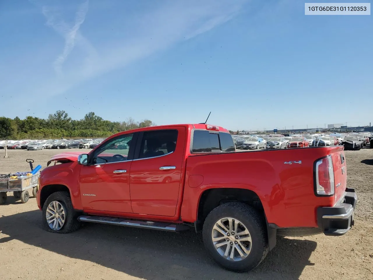 2016 GMC Canyon Slt VIN: 1GTG6DE31G1120353 Lot: 74102344