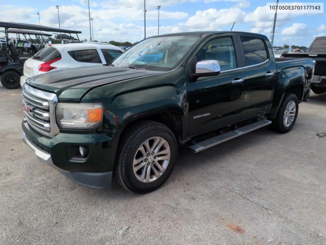 2016 GMC Canyon Slt VIN: 1GTG5DE37G1177143 Lot: 74168124