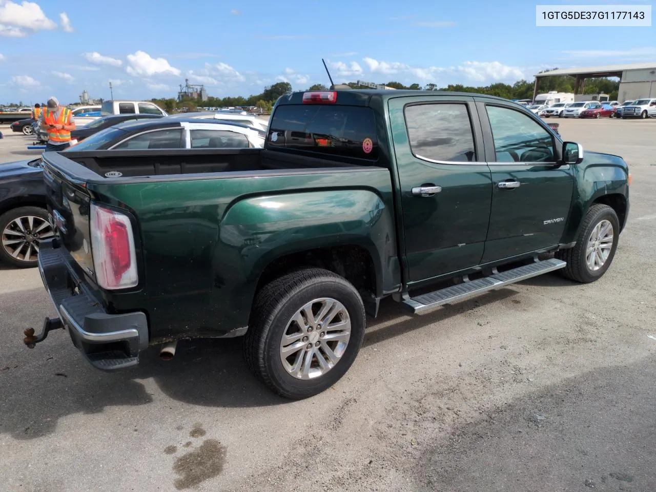 2016 GMC Canyon Slt VIN: 1GTG5DE37G1177143 Lot: 74168124