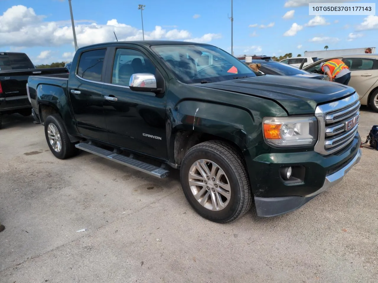 2016 GMC Canyon Slt VIN: 1GTG5DE37G1177143 Lot: 74168124