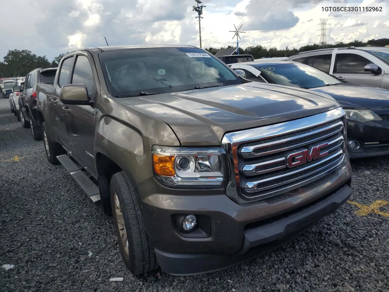 2016 GMC Canyon Sle VIN: 1GTG5CE33G1152962 Lot: 74177544