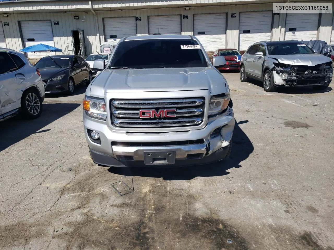 2016 GMC Canyon Sle VIN: 1GTG6CE3XG1169058 Lot: 74349694