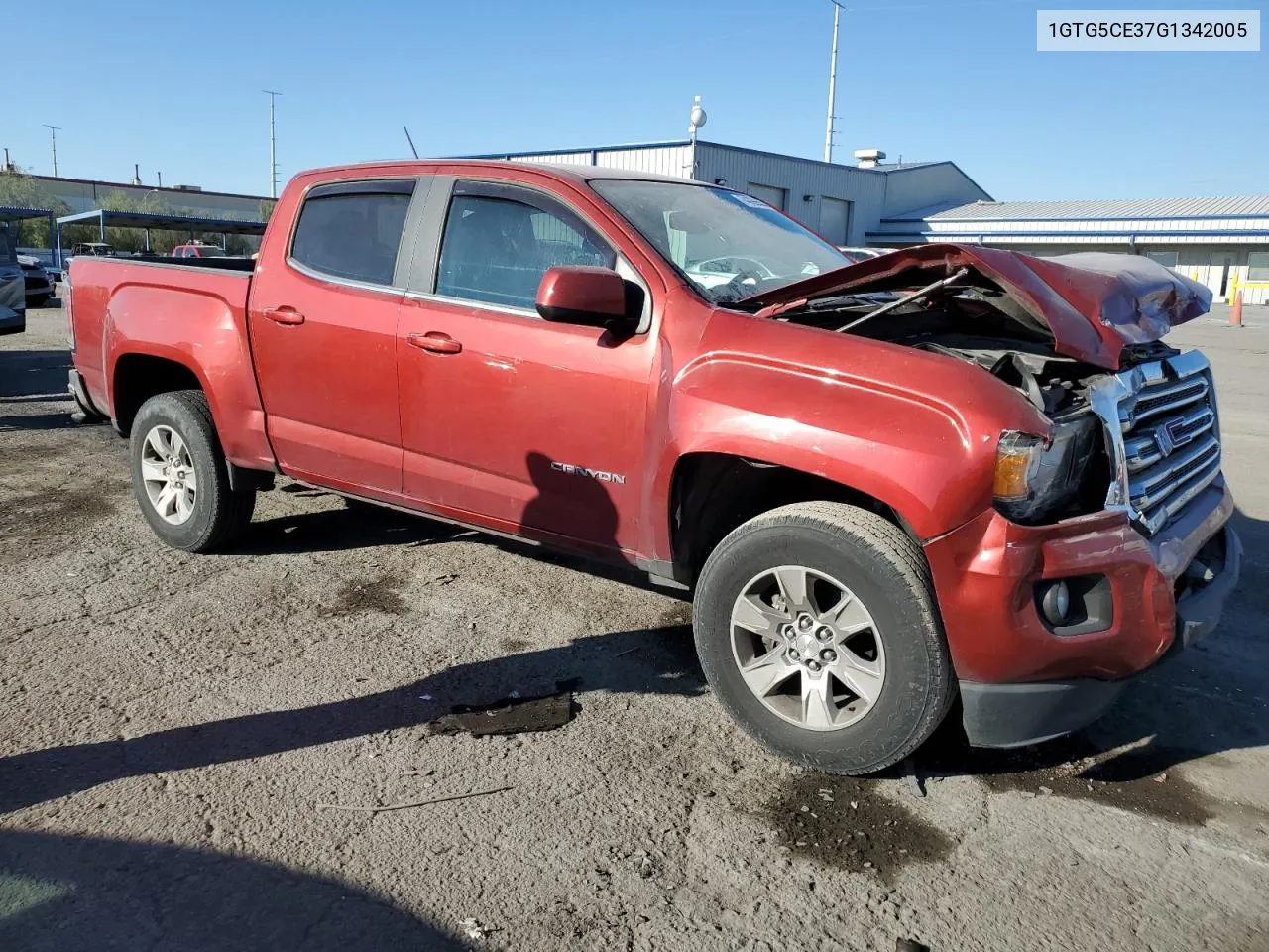 2016 GMC Canyon Sle VIN: 1GTG5CE37G1342005 Lot: 74356604