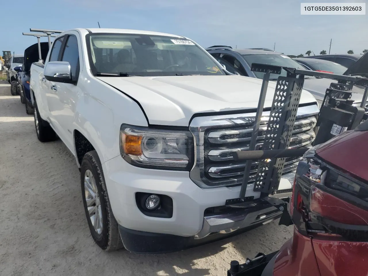 2016 GMC Canyon Slt VIN: 1GTG5DE35G1392603 Lot: 75106754