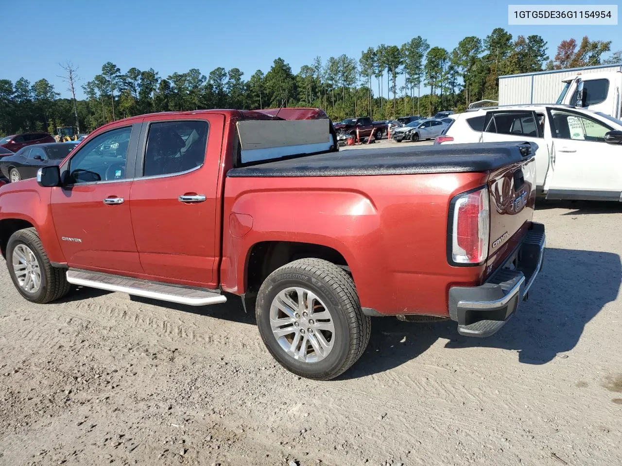 2016 GMC Canyon Slt VIN: 1GTG5DE36G1154954 Lot: 75127894