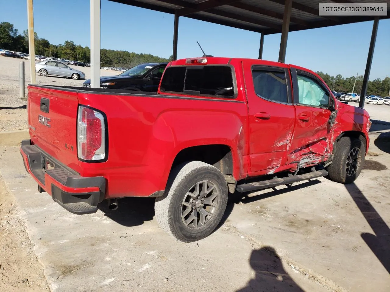 2016 GMC Canyon Sle VIN: 1GTG5CE33G1389645 Lot: 75502534