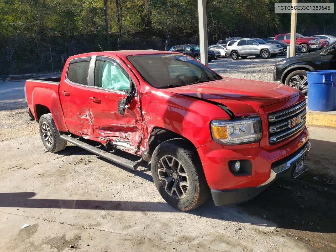 2016 GMC Canyon Sle VIN: 1GTG5CE33G1389645 Lot: 75502534