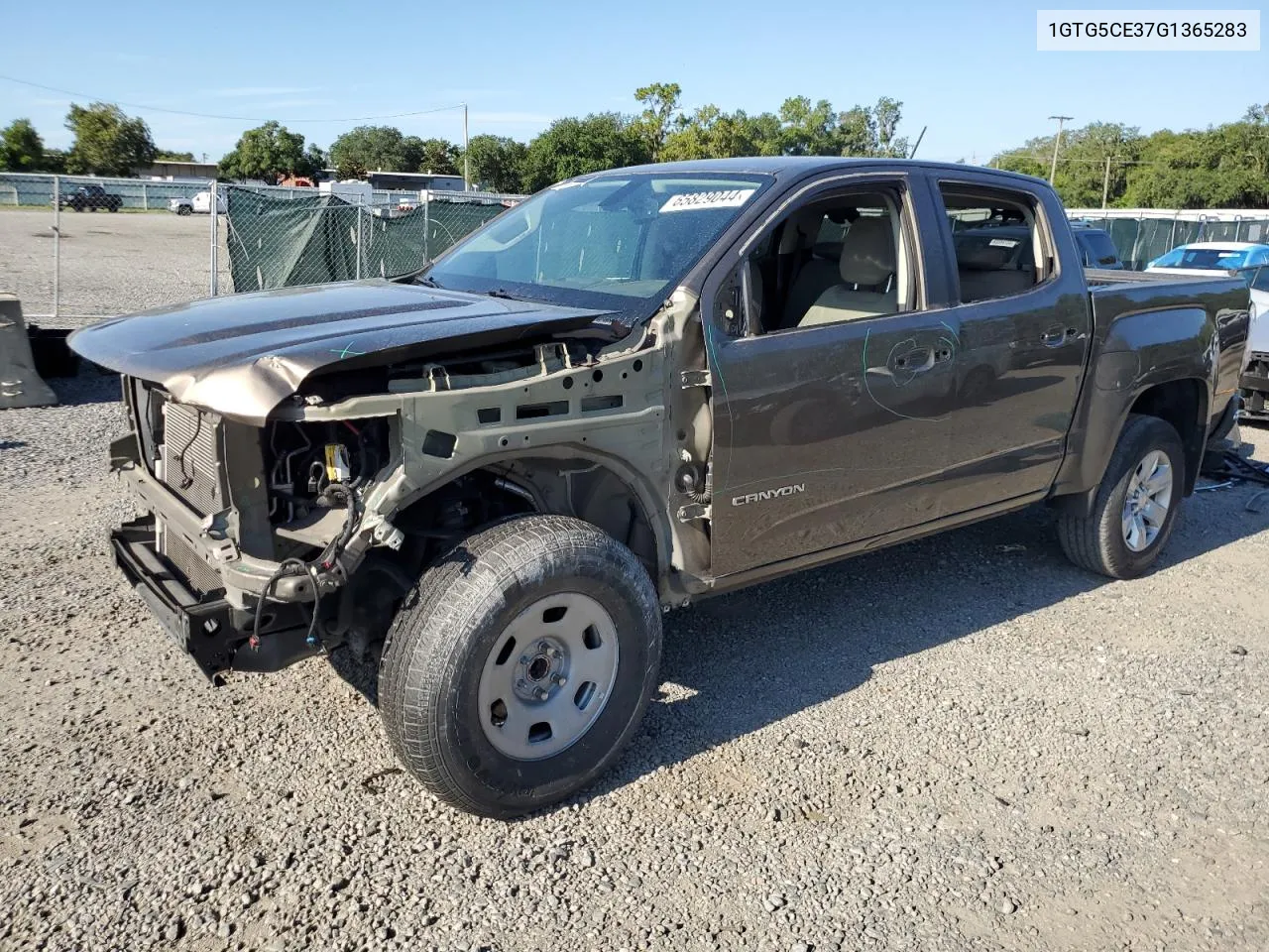 2016 GMC Canyon Sle VIN: 1GTG5CE37G1365283 Lot: 76207044