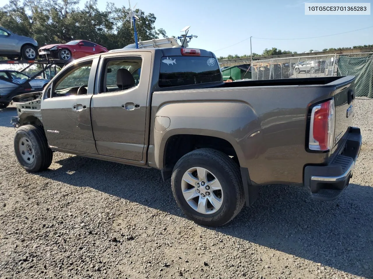 2016 GMC Canyon Sle VIN: 1GTG5CE37G1365283 Lot: 76207044