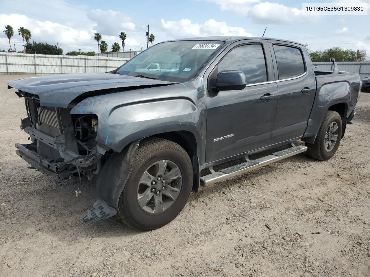 2016 GMC Canyon Sle VIN: 1GTG5CE35G1309830 Lot: 76626154