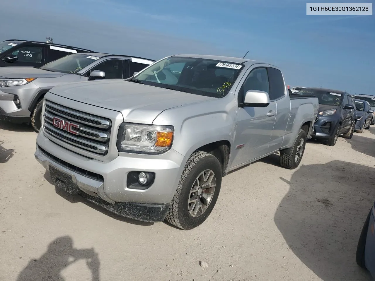 2016 GMC Canyon Sle VIN: 1GTH6CE30G1362128 Lot: 76662734