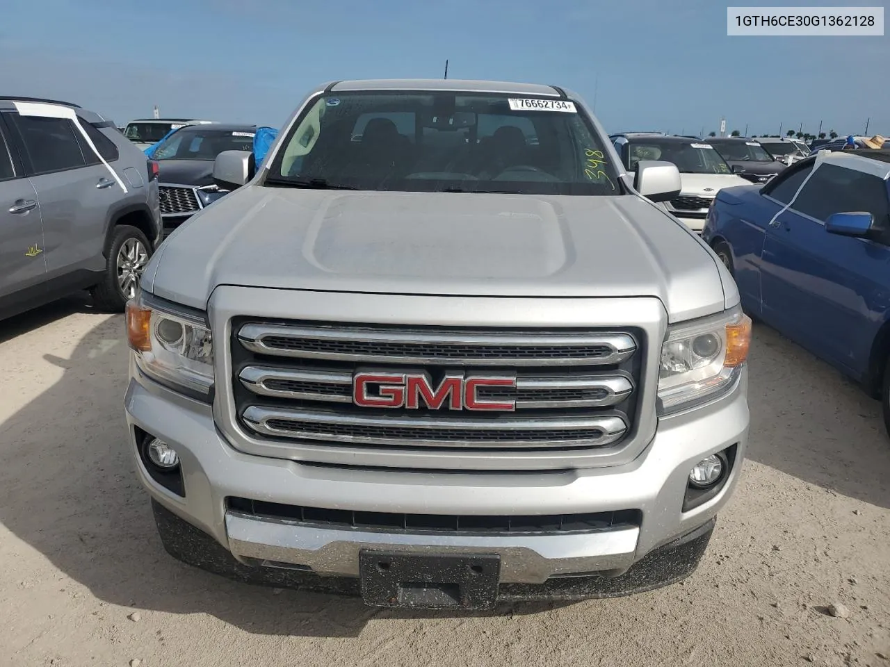 2016 GMC Canyon Sle VIN: 1GTH6CE30G1362128 Lot: 76662734