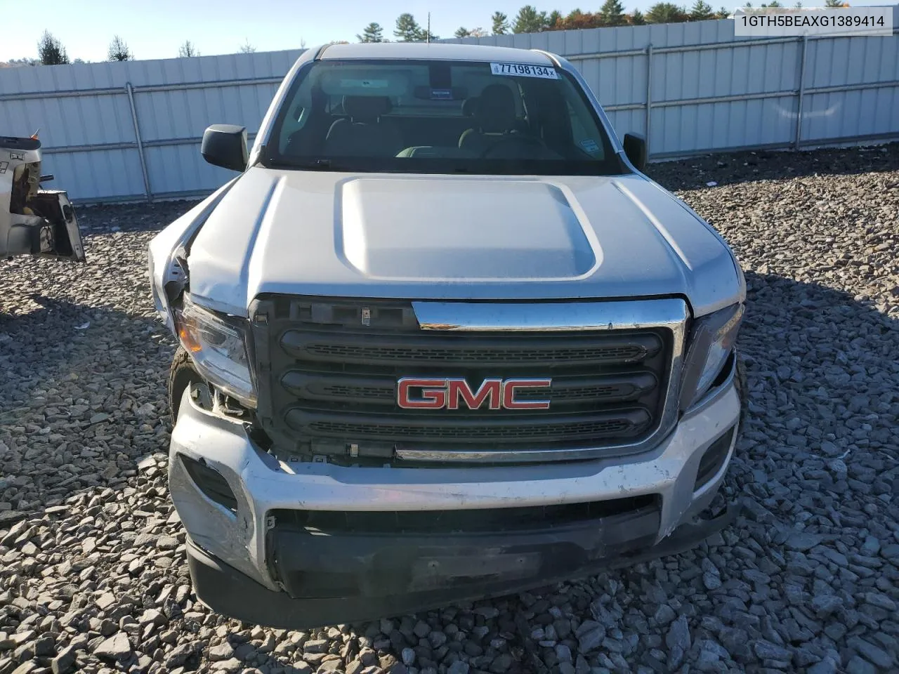 2016 GMC Canyon VIN: 1GTH5BEAXG1389414 Lot: 77198134