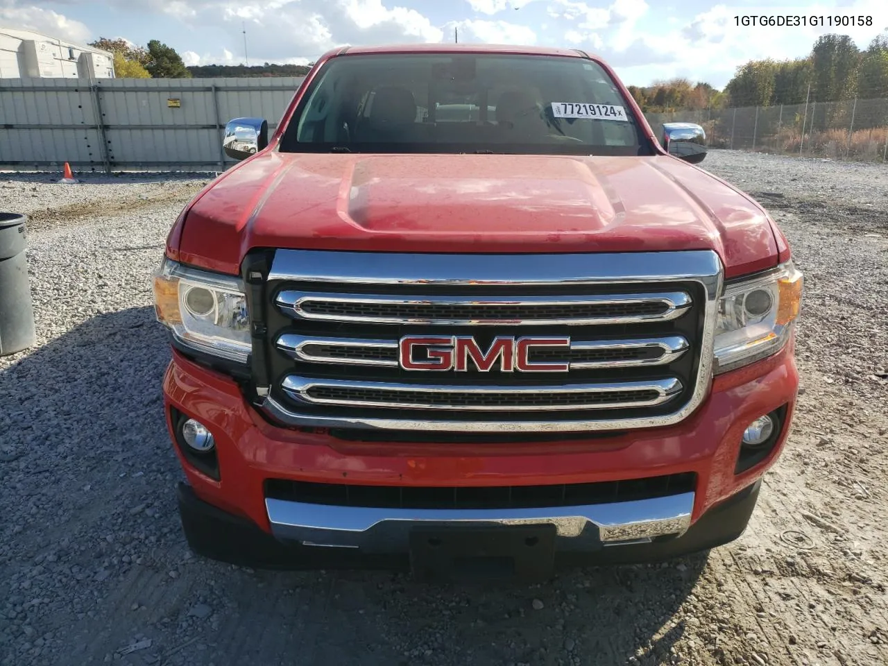 2016 GMC Canyon Slt VIN: 1GTG6DE31G1190158 Lot: 77219124