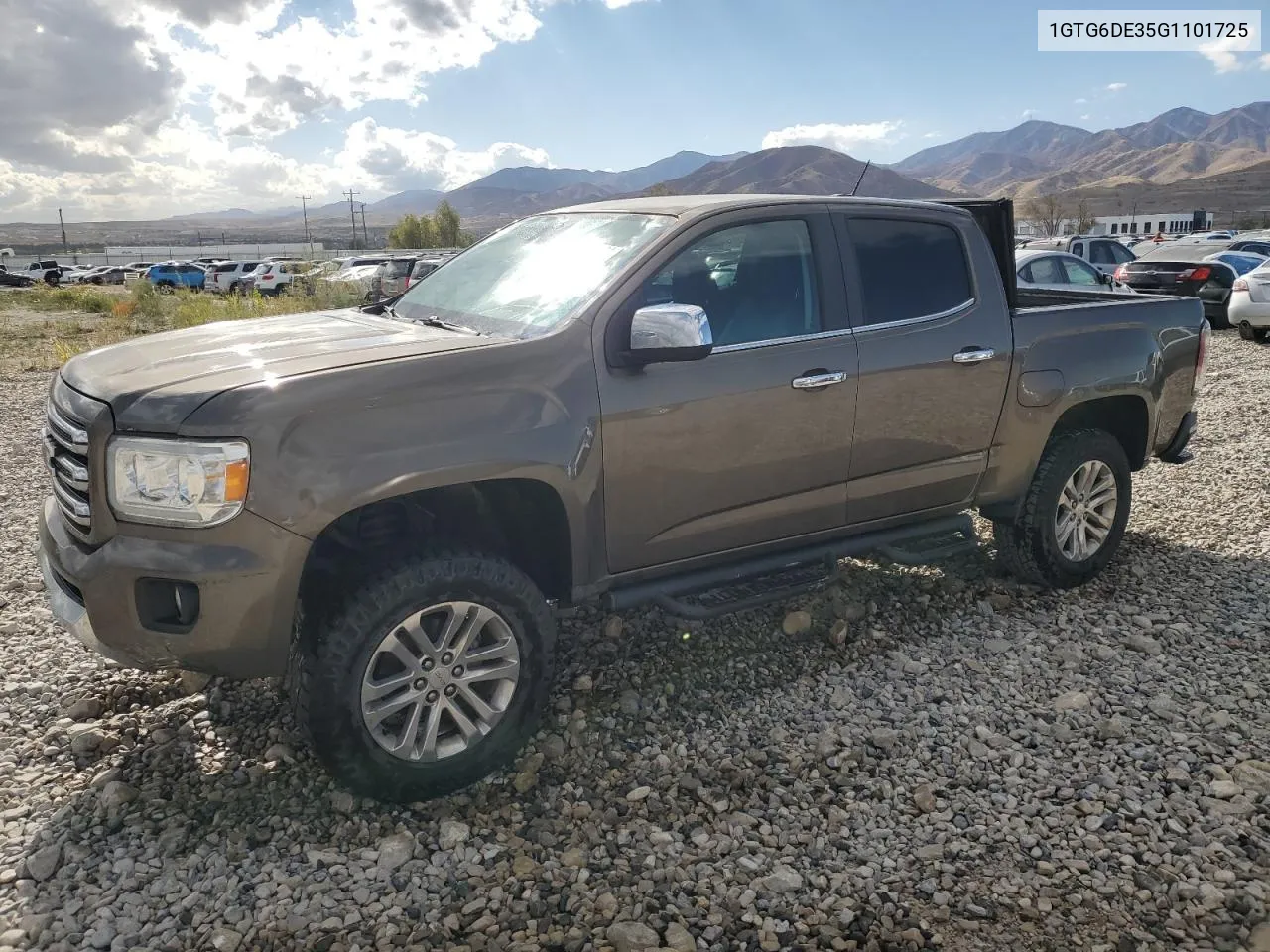 2016 GMC Canyon Slt VIN: 1GTG6DE35G1101725 Lot: 77587464