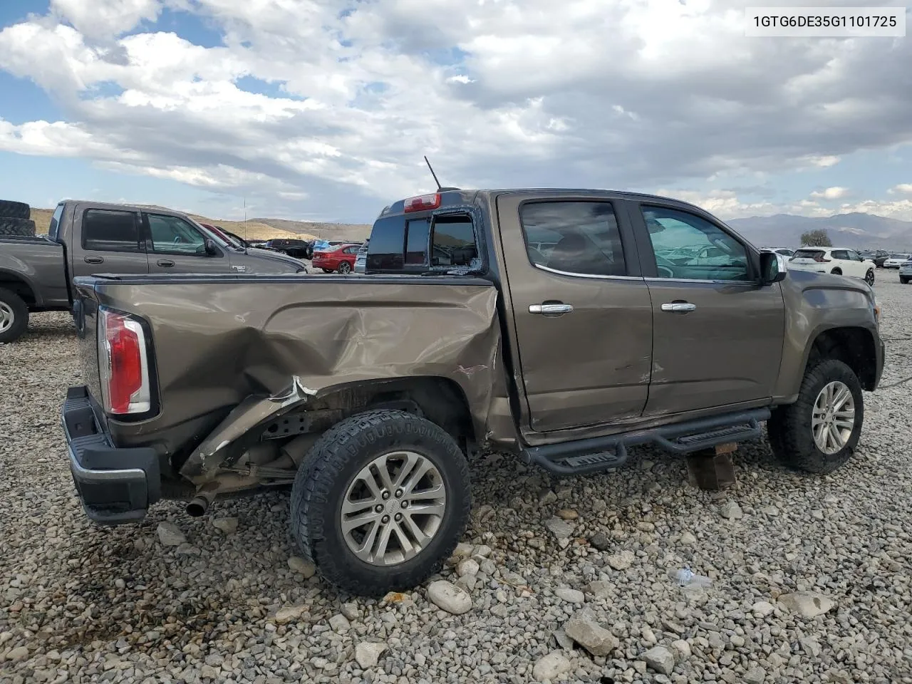 2016 GMC Canyon Slt VIN: 1GTG6DE35G1101725 Lot: 77587464