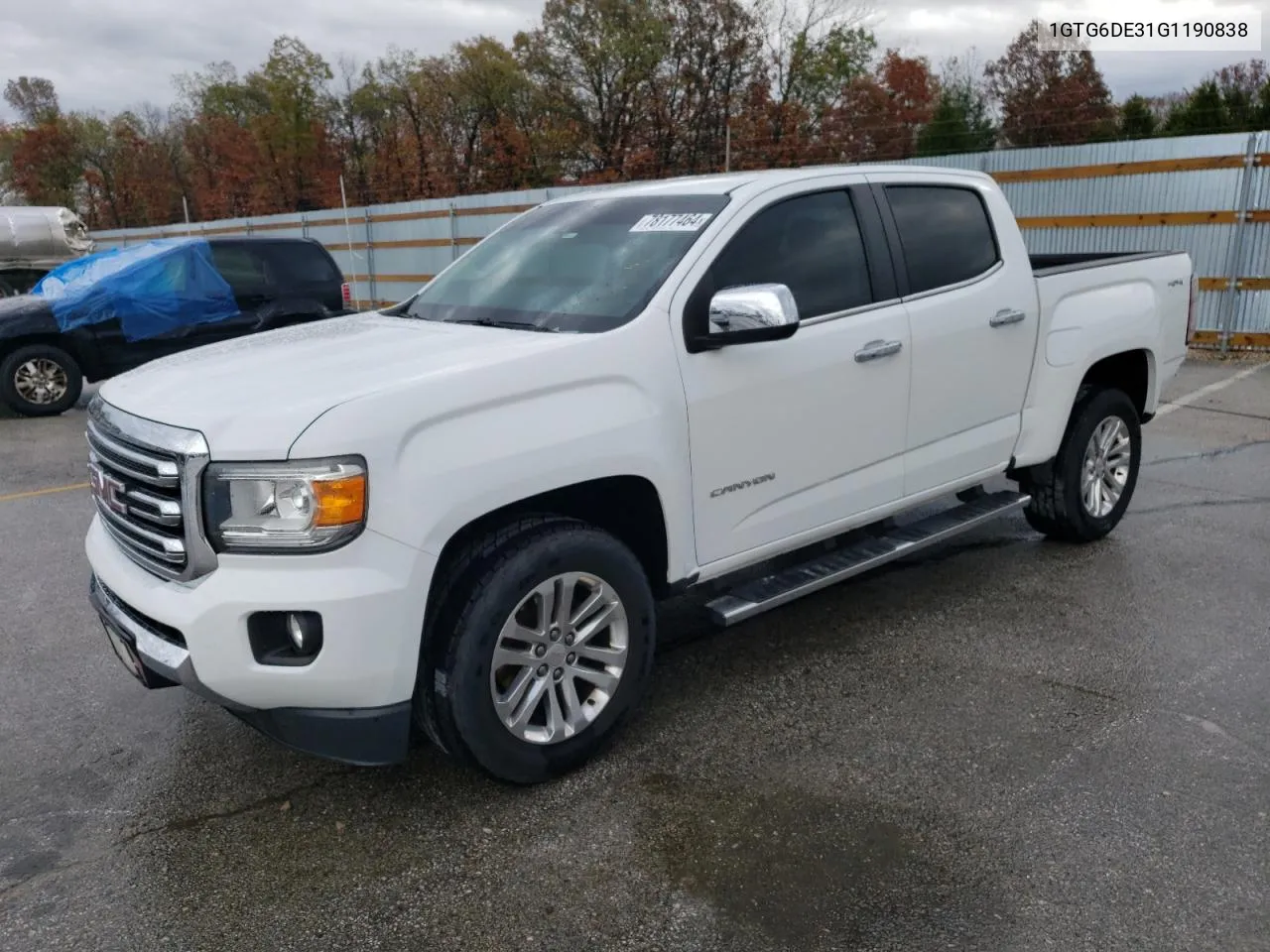 2016 GMC Canyon Slt VIN: 1GTG6DE31G1190838 Lot: 78177464