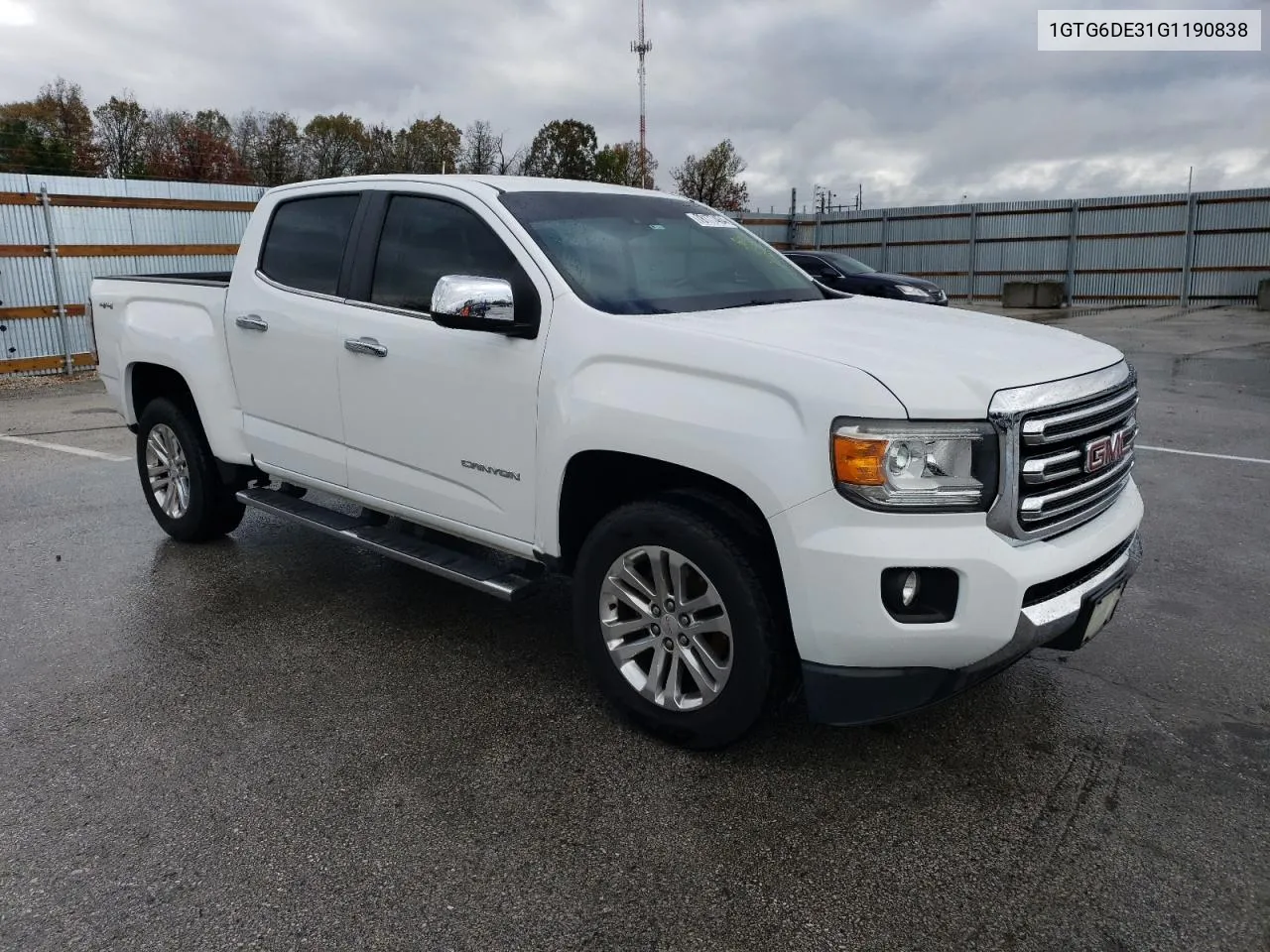 2016 GMC Canyon Slt VIN: 1GTG6DE31G1190838 Lot: 78177464