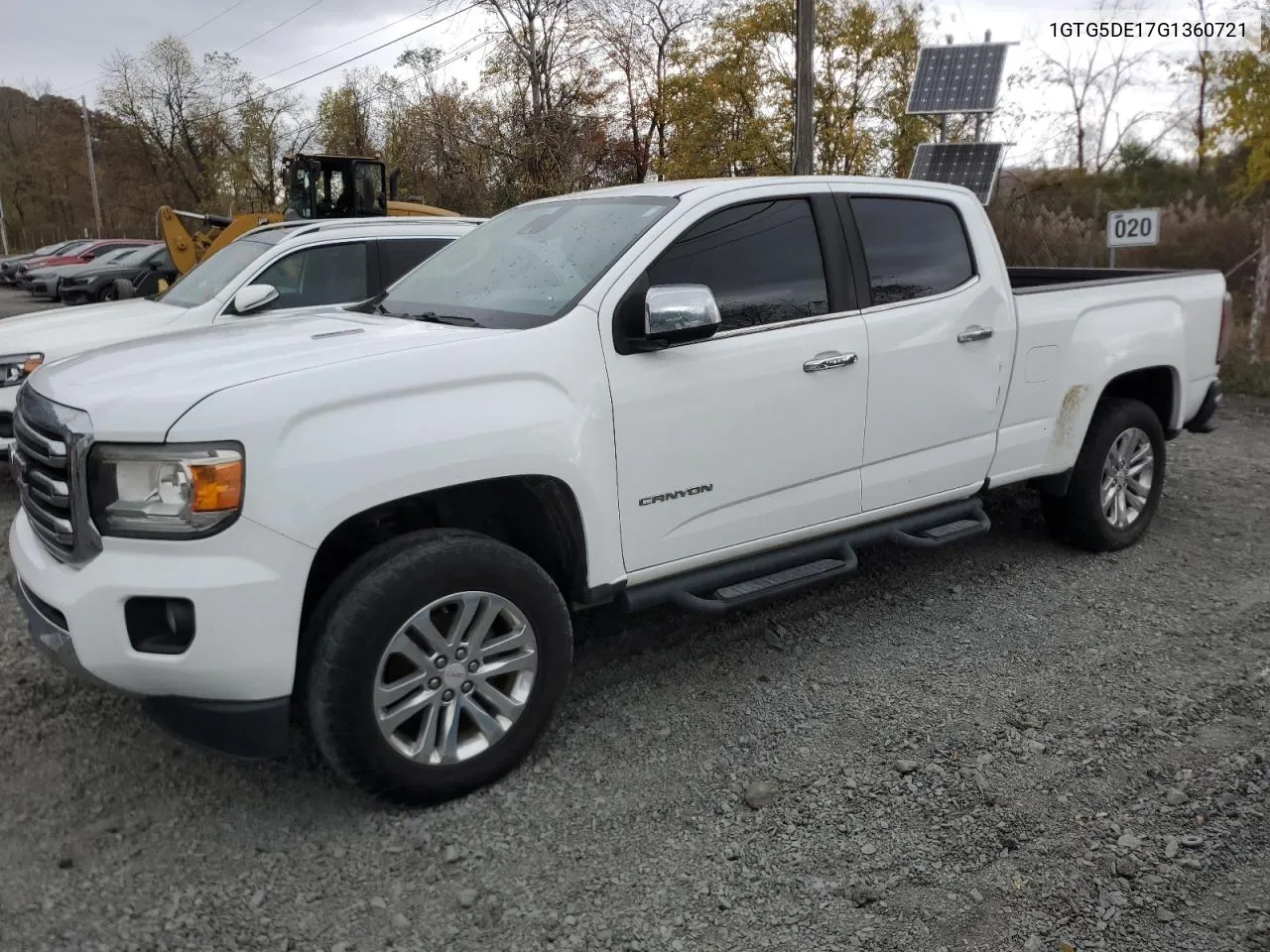 2016 GMC Canyon Slt VIN: 1GTG5DE17G1360721 Lot: 78624424