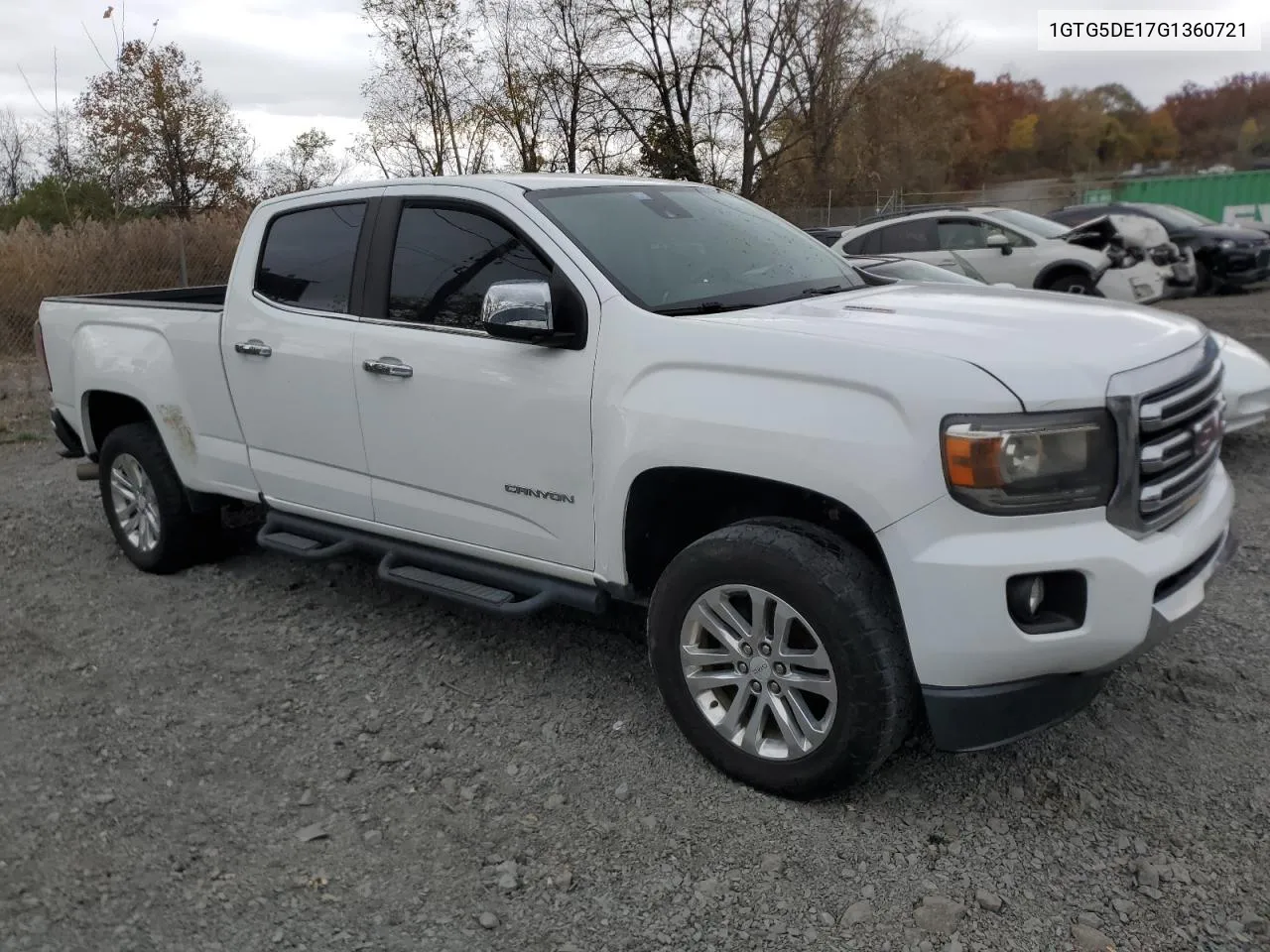 2016 GMC Canyon Slt VIN: 1GTG5DE17G1360721 Lot: 78624424