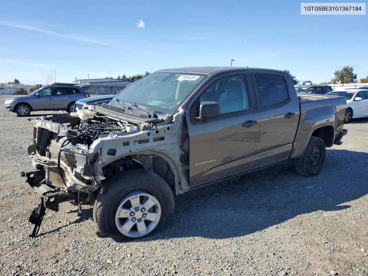 2016 GMC Canyon VIN: 1GTG5BE31G1367184 Lot: 78893254