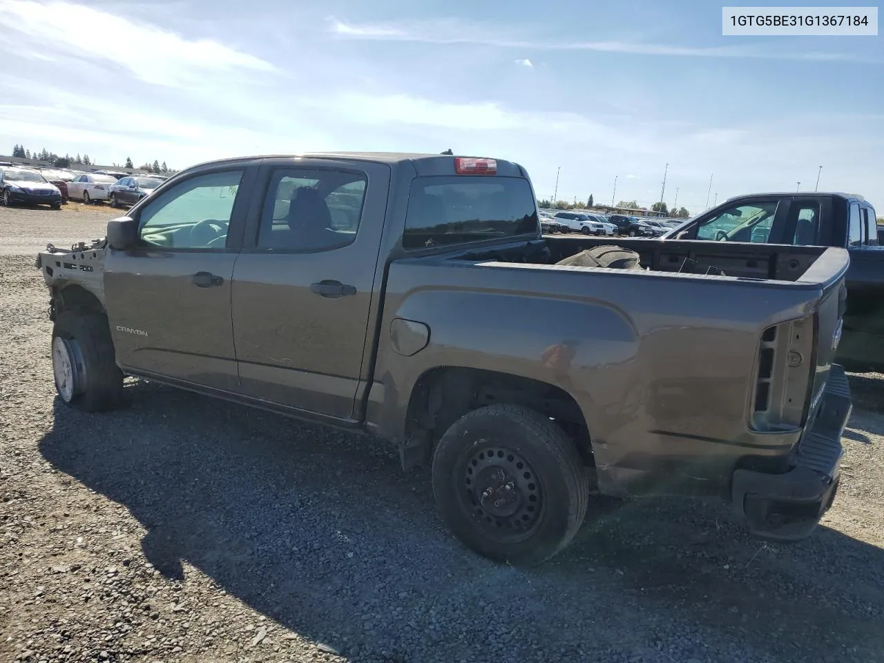 2016 GMC Canyon VIN: 1GTG5BE31G1367184 Lot: 78893254