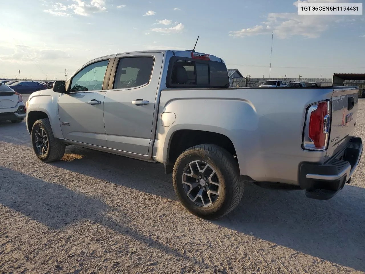 1GTG6CEN6H1194431 2017 GMC Canyon Sle