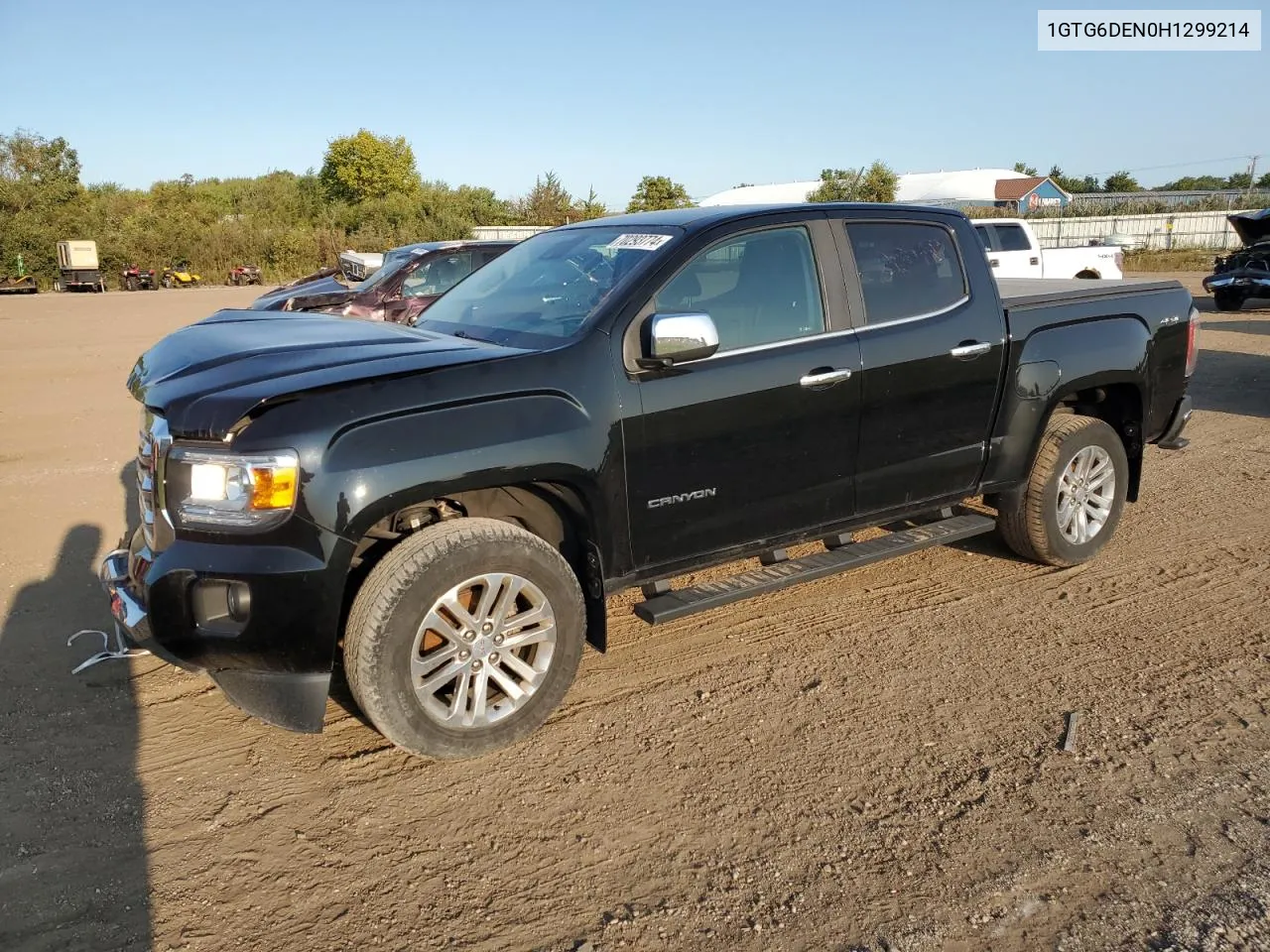 2017 GMC Canyon Slt VIN: 1GTG6DEN0H1299214 Lot: 70293774