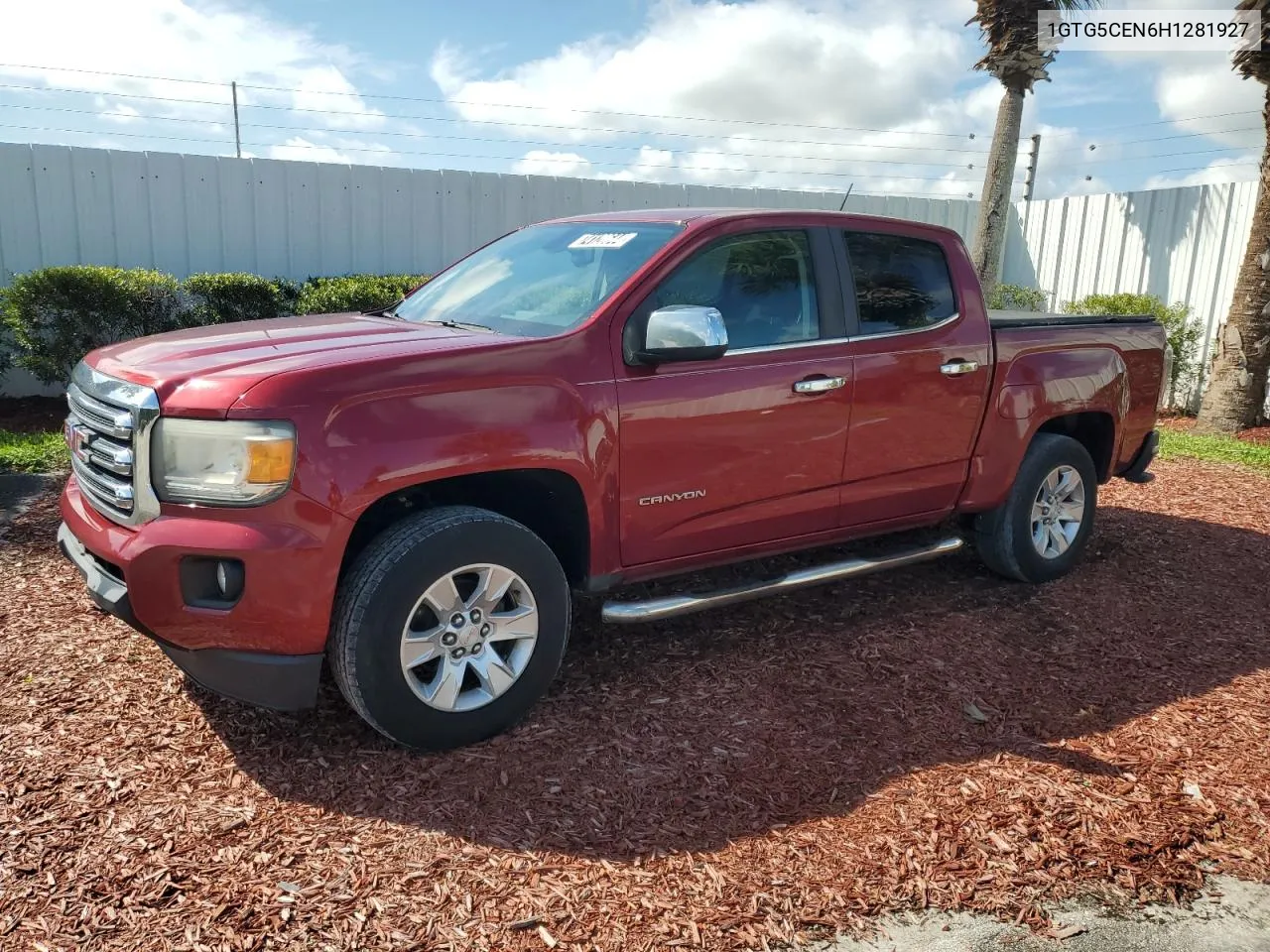 2017 GMC Canyon Sle VIN: 1GTG5CEN6H1281927 Lot: 74120644