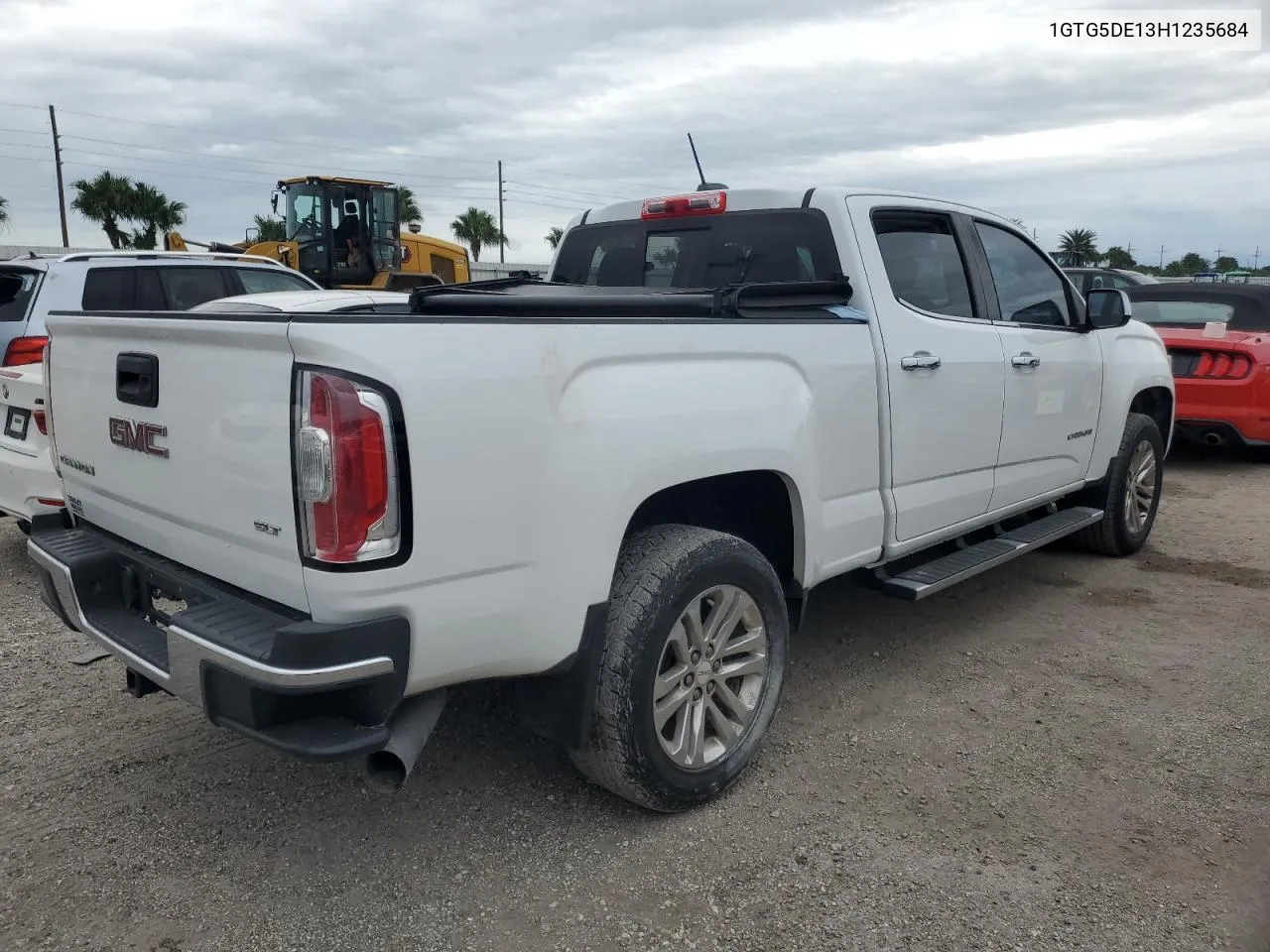 2017 GMC Canyon Slt VIN: 1GTG5DE13H1235684 Lot: 74739974