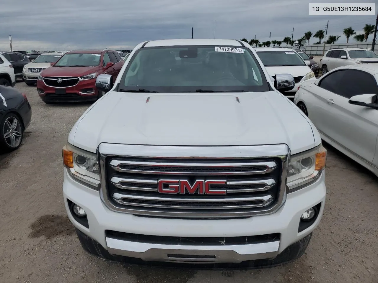 2017 GMC Canyon Slt VIN: 1GTG5DE13H1235684 Lot: 74739974