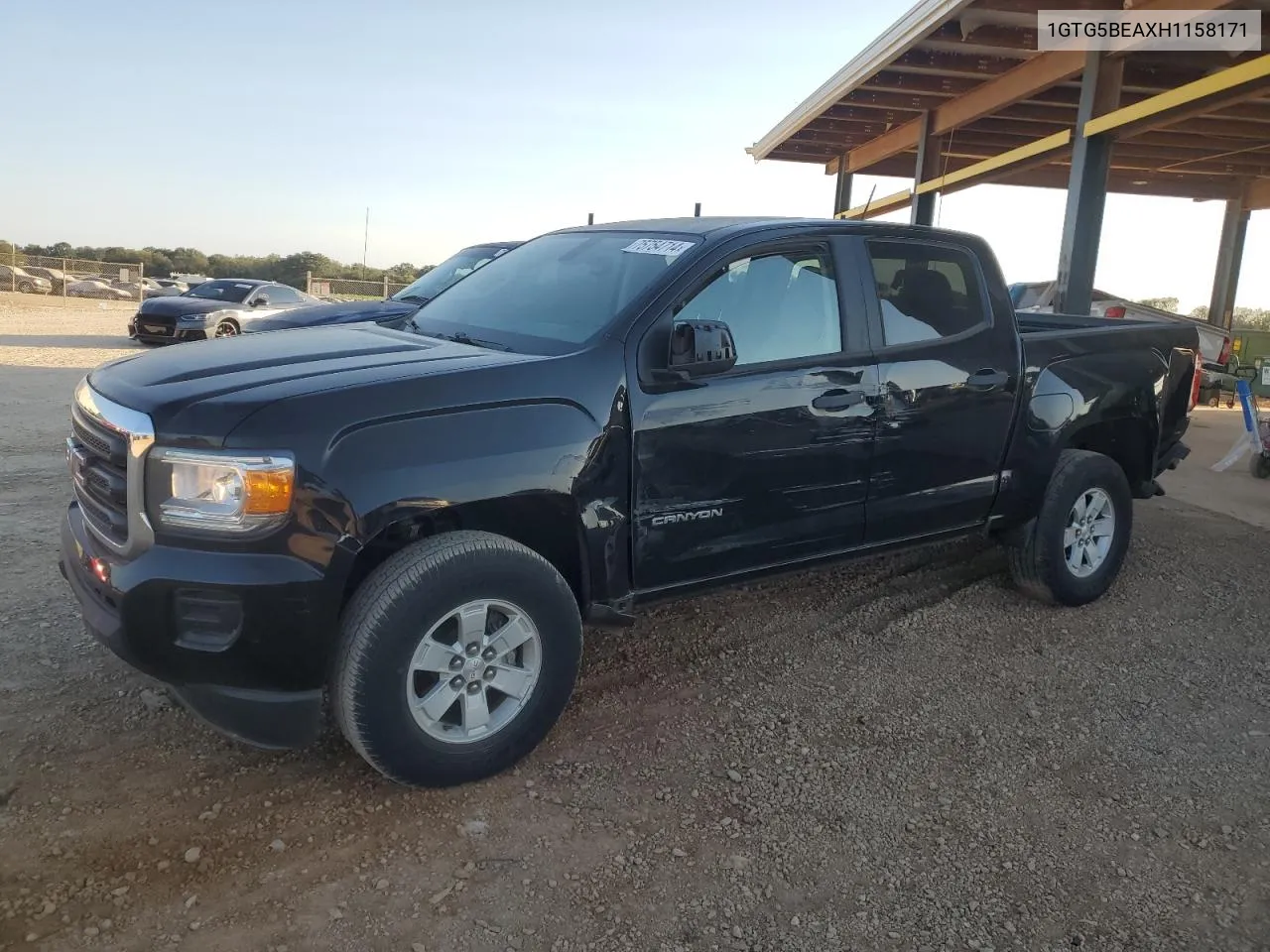 2017 GMC Canyon VIN: 1GTG5BEAXH1158171 Lot: 75754714