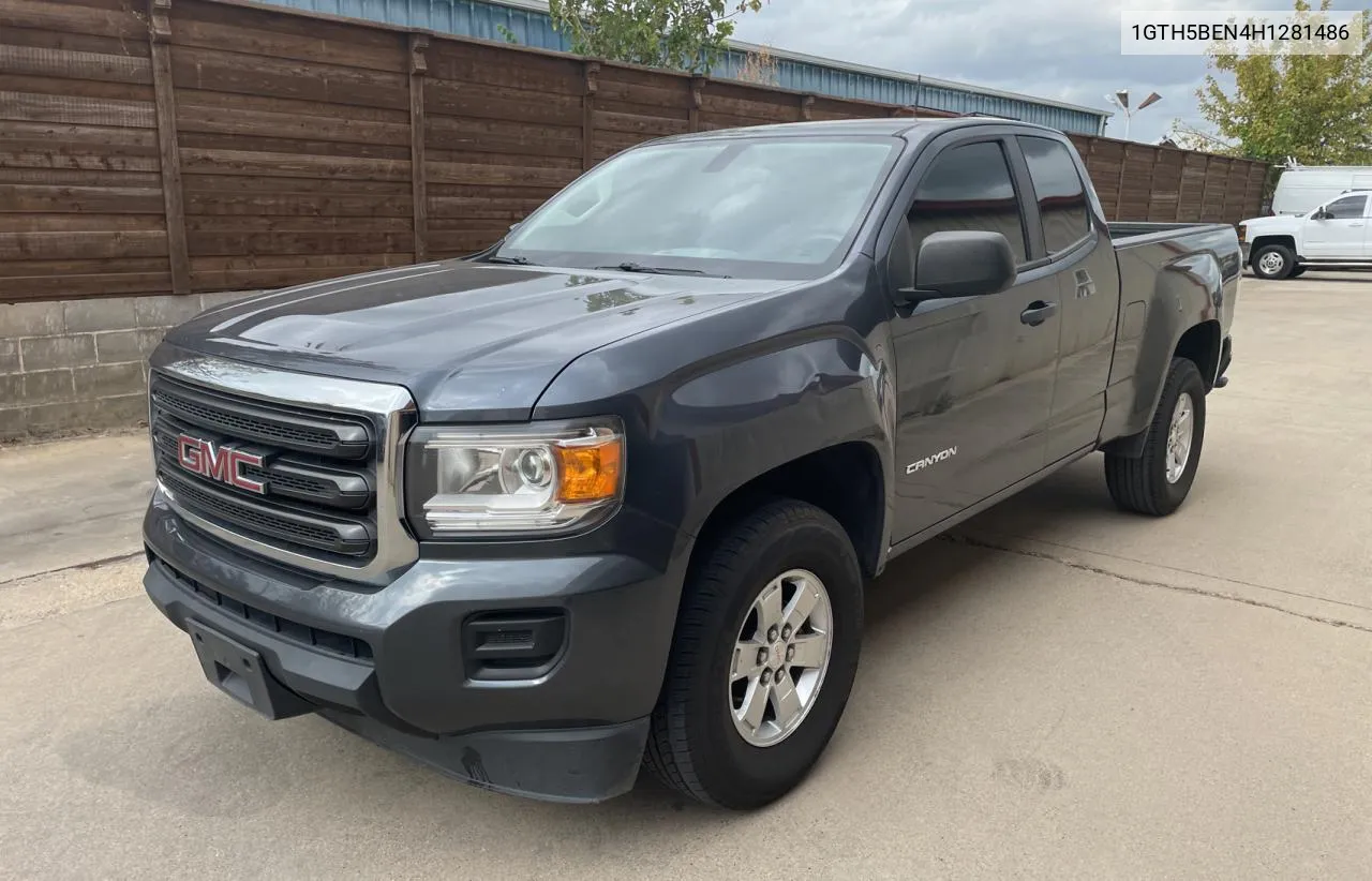 2017 GMC Canyon VIN: 1GTH5BEN4H1281486 Lot: 78864734