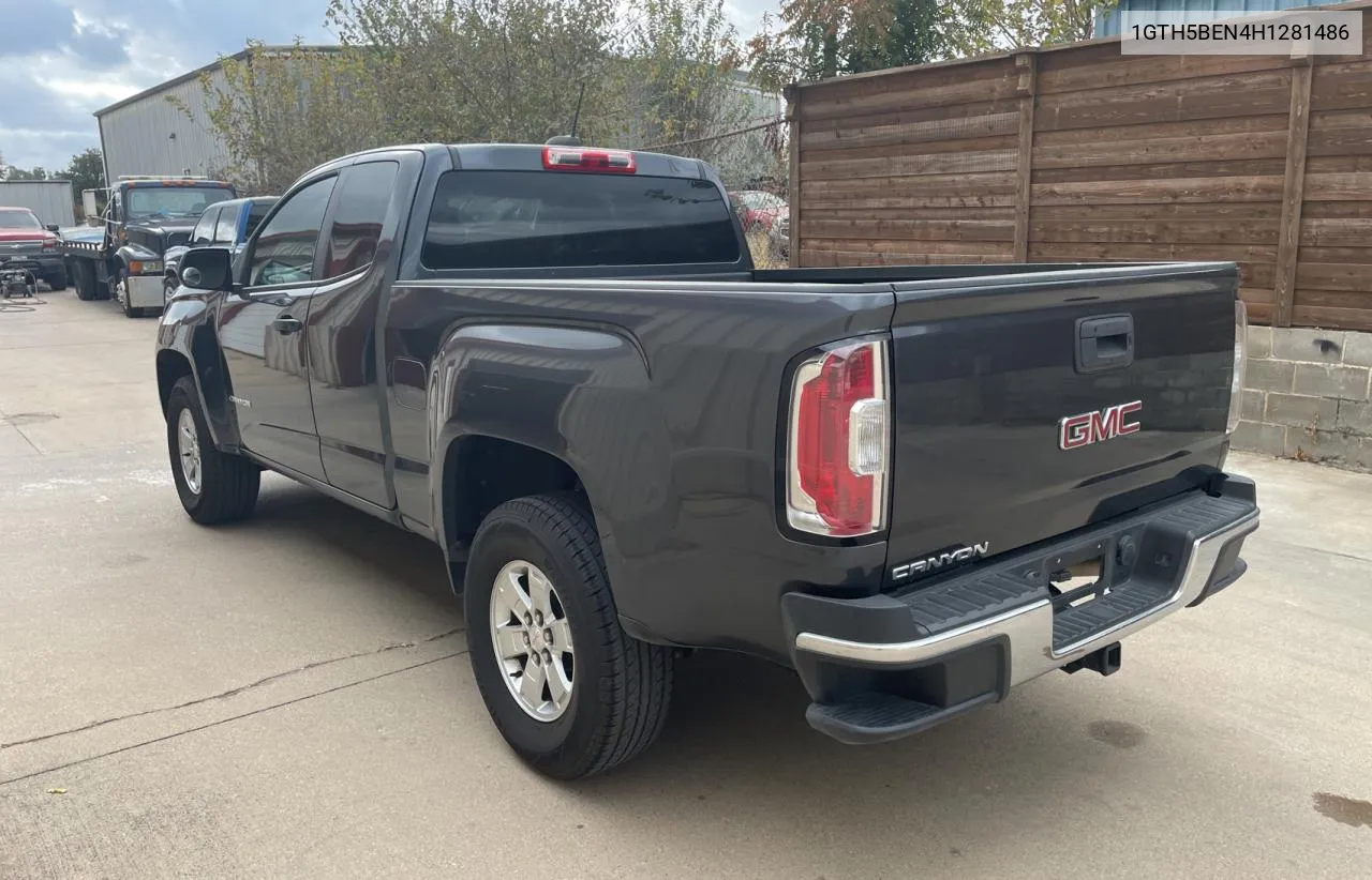 2017 GMC Canyon VIN: 1GTH5BEN4H1281486 Lot: 78864734