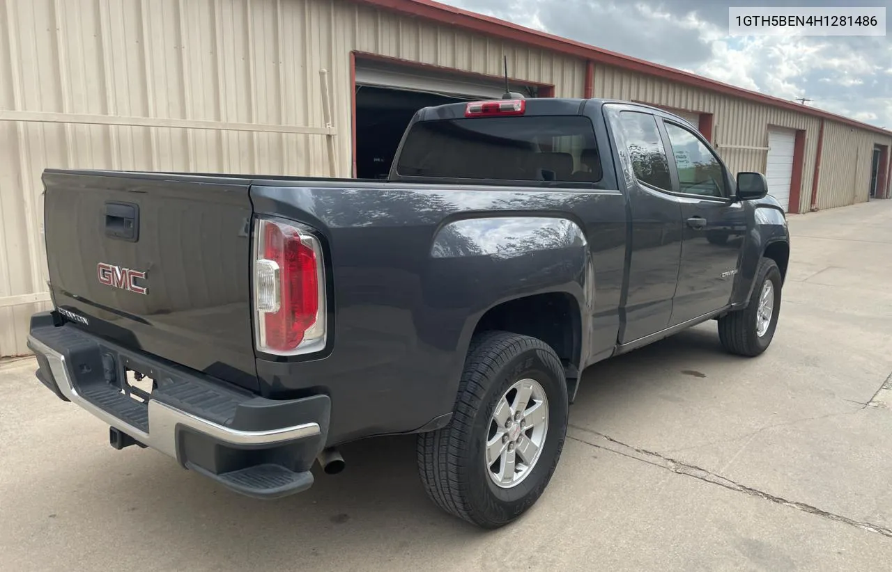 2017 GMC Canyon VIN: 1GTH5BEN4H1281486 Lot: 78864734