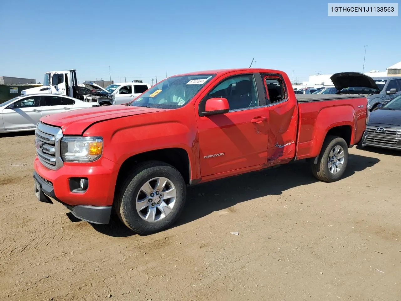 2018 GMC Canyon Sle VIN: 1GTH6CEN1J1133563 Lot: 62447694