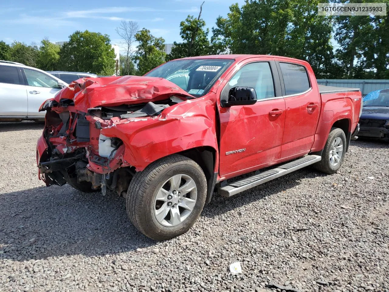 2018 GMC Canyon Sle VIN: 1GTG6CEN9J1235933 Lot: 70498804