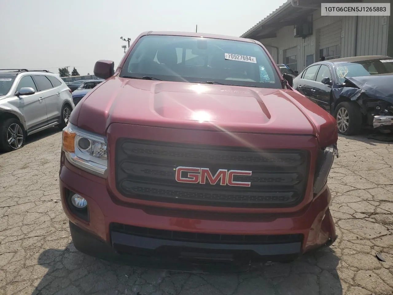 2018 GMC Canyon Sle VIN: 1GTG6CEN5J1265883 Lot: 70927694