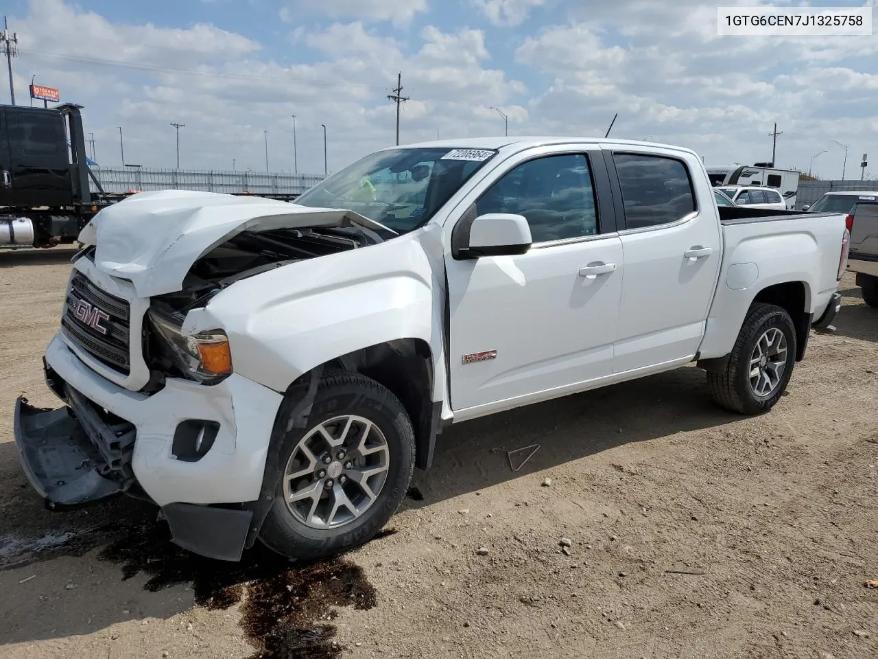 2018 GMC Canyon Sle VIN: 1GTG6CEN7J1325758 Lot: 72206964