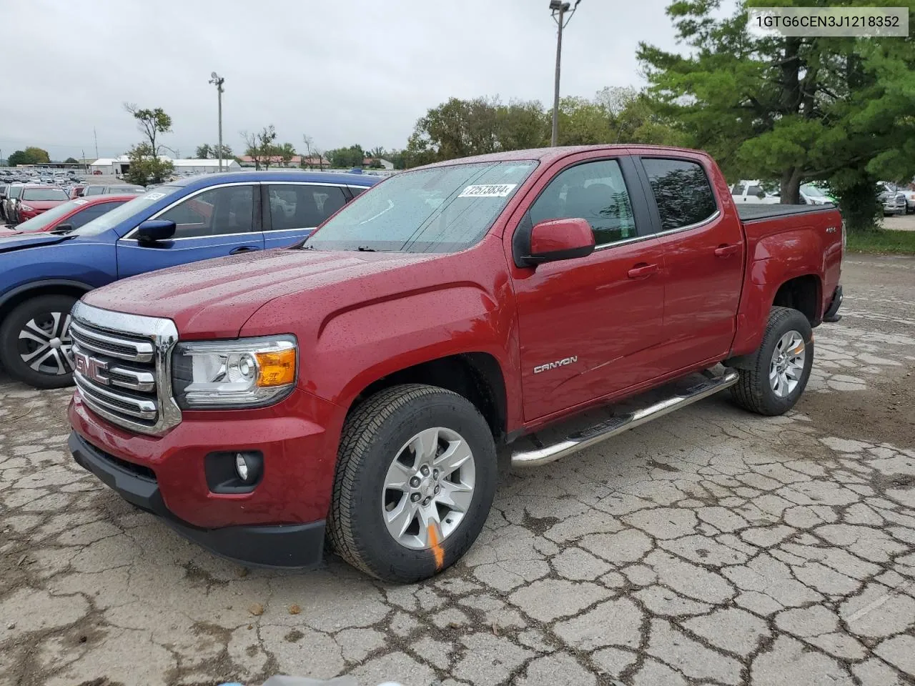 2018 GMC Canyon Sle VIN: 1GTG6CEN3J1218352 Lot: 72573834