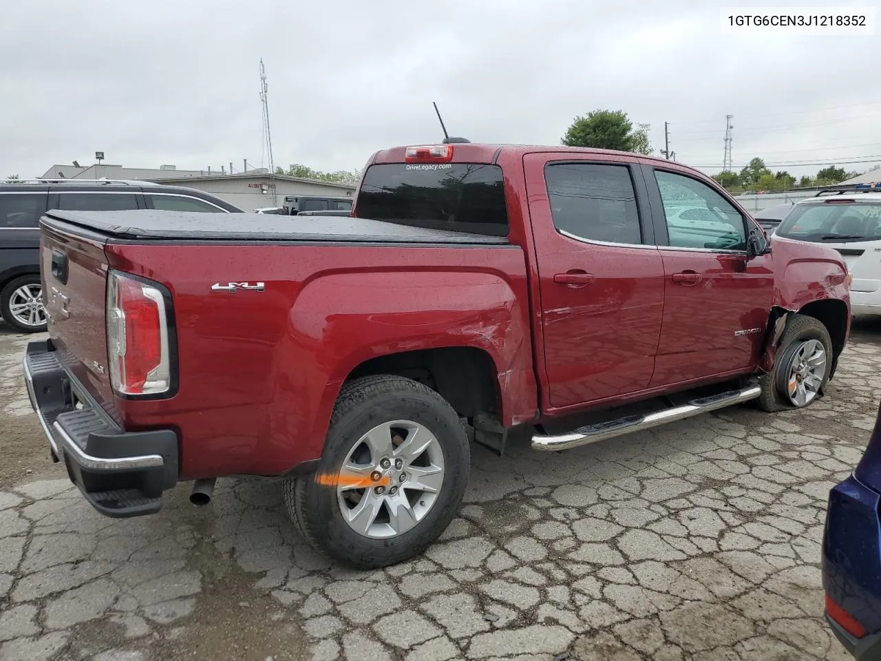 2018 GMC Canyon Sle VIN: 1GTG6CEN3J1218352 Lot: 72573834