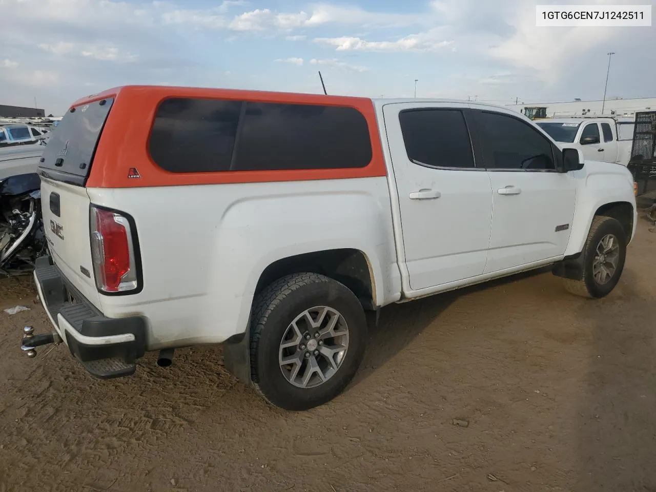 1GTG6CEN7J1242511 2018 GMC Canyon Sle