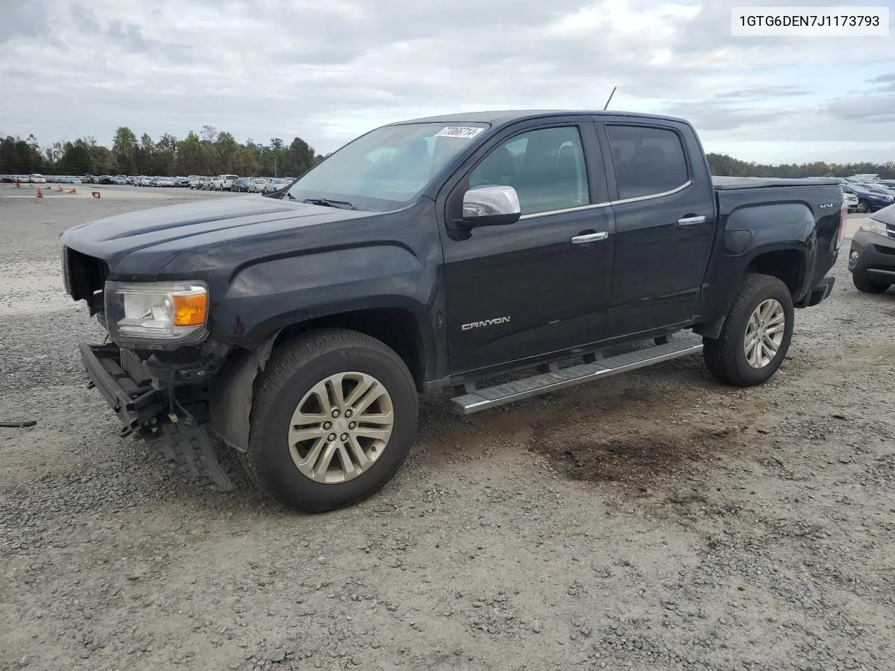 2018 GMC Canyon Slt VIN: 1GTG6DEN7J1173793 Lot: 77066714