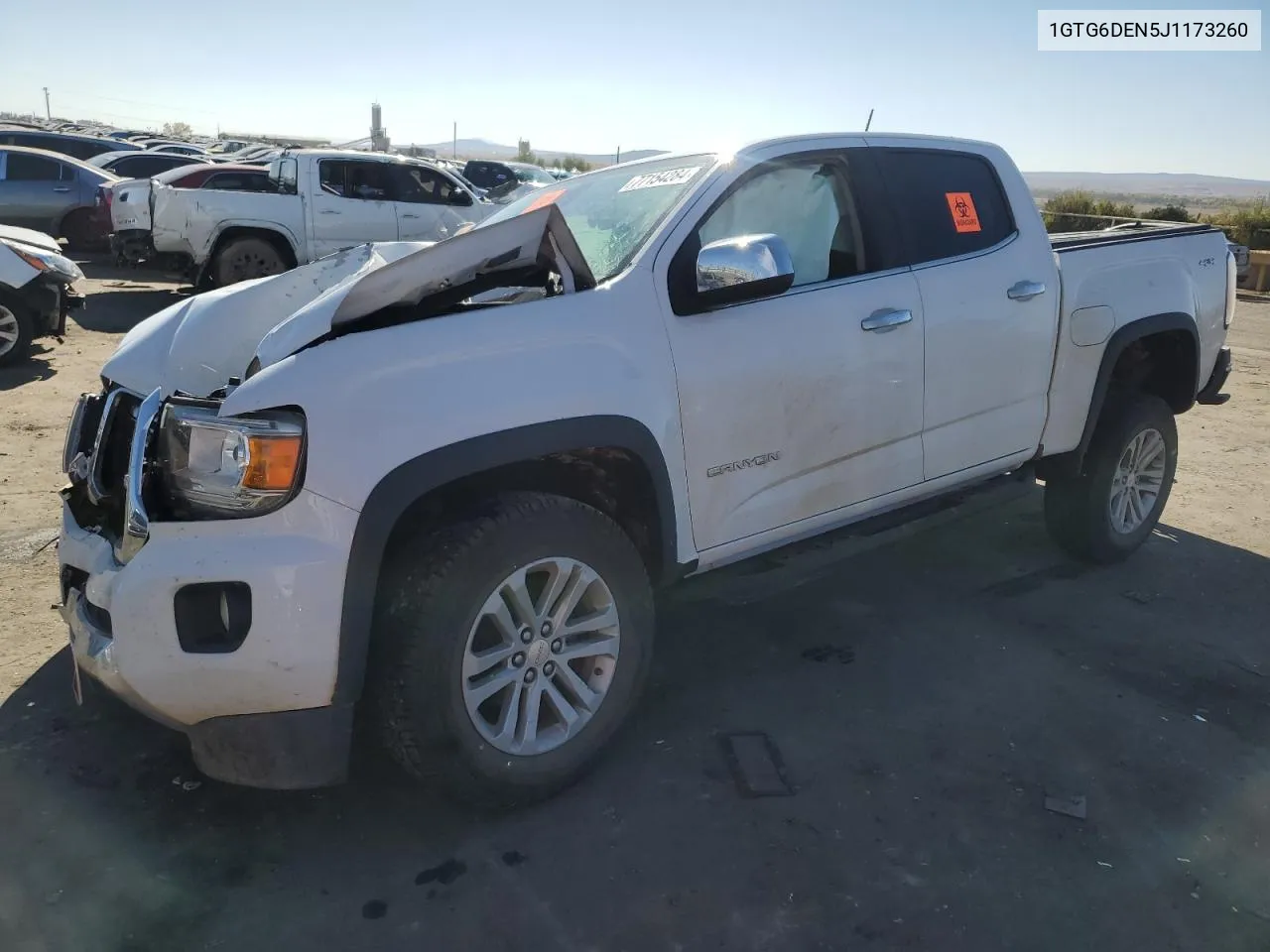 2018 GMC Canyon Slt VIN: 1GTG6DEN5J1173260 Lot: 77154284