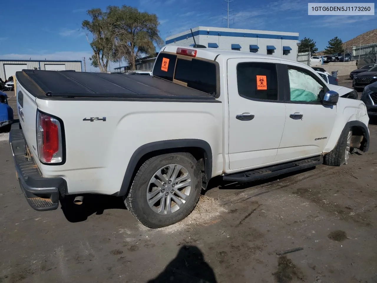 2018 GMC Canyon Slt VIN: 1GTG6DEN5J1173260 Lot: 77154284