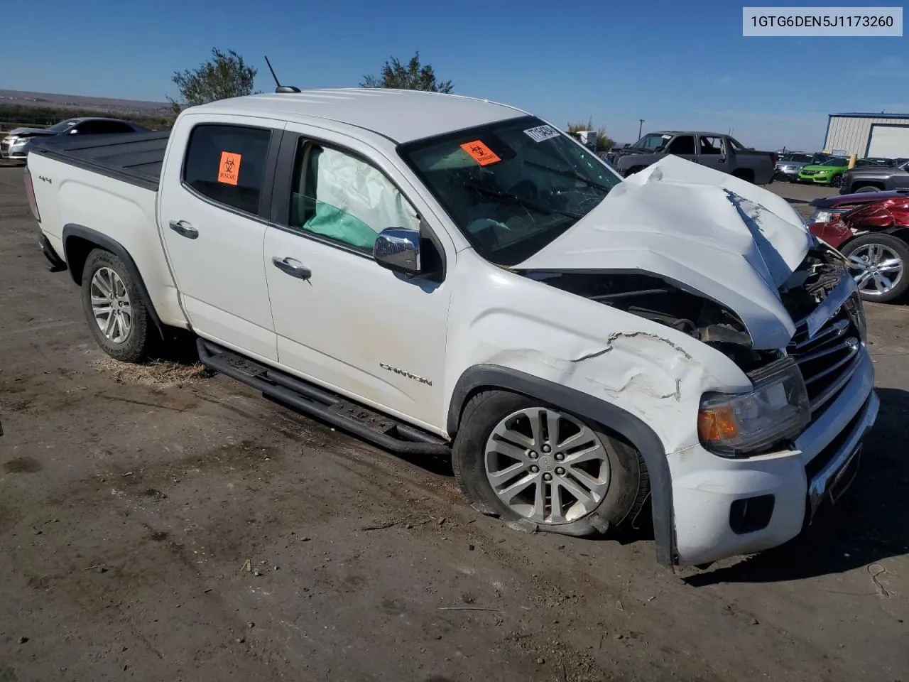 2018 GMC Canyon Slt VIN: 1GTG6DEN5J1173260 Lot: 77154284