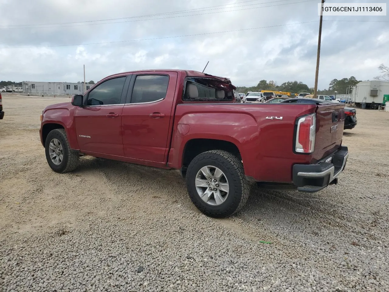 2018 GMC Canyon Sle VIN: 1GTG6CEN1J1113406 Lot: 77481784